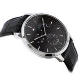 Buy Shop Tommy Hilfiger Brad Chronograph Black Dial Black Leather Strap Watch For Men - 1710391 USA Online