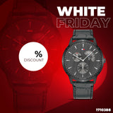 Buy Shop Tommy Hilfiger Brad Chronograph Quartz Grey Dial Grey Leather Strap Watch For Men - 1710388 USA Online