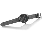 Buy Shop Tommy Hilfiger Brad Chronograph Quartz Grey Dial Grey Leather Strap Watch For Men - 1710388 USA Online