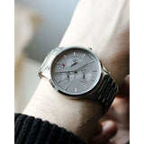 Buy Shop Tommy Hilfiger Brad Chronograph Quartz Grey Dial Silver Steel Strap Watch For Men - 1710385 USA Online