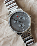 Buy Shop Tommy Hilfiger Brad Chronograph Quartz Grey Dial Silver Steel Strap Watch For Men - 1710385 USA Online