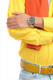 Buy Shop Tommy Hilfiger Brad Chronograph Quartz Grey Dial Silver Steel Strap Watch For Men - 1710385 USA Online