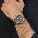 Buy Shop Tommy Hilfiger Brad Chronograph Quartz Grey Dial Silver Steel Strap Watch For Men - 1710385 USA Online