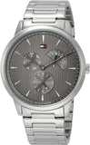 Buy Shop Tommy Hilfiger Brad Chronograph Quartz Grey Dial Silver Steel Strap Watch For Men - 1710385 USA Online