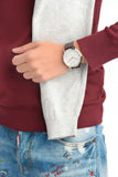 Buy Shop Tommy Hilfiger Brad Chronograph White Dial Brown Leather Strap Watch For Men - 1710389 USA Online