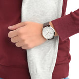 Buy Shop Tommy Hilfiger Brad Chronograph White Dial Brown Leather Strap Watch For Men - 1710389 USA Online