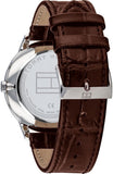Buy Shop Tommy Hilfiger Brad Chronograph White Dial Brown Leather Strap Watch For Men - 1710389 USA Online
