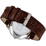 Buy Shop Tommy Hilfiger Brad Chronograph White Dial Brown Leather Strap Watch For Men - 1710389 USA Online
