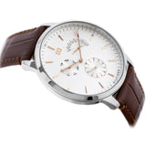 Buy Shop Tommy Hilfiger Brad Chronograph White Dial Brown Leather Strap Watch For Men - 1710389 USA Online