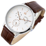 Buy Shop Tommy Hilfiger Brad Chronograph White Dial Brown Leather Strap Watch For Men - 1710389 USA Online