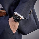 Buy Shop Tommy Hilfiger Brad Quartz Blue Dial Black Mesh Bracelet Watch For Men - 1710392 USA Online