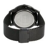 Buy Shop Tommy Hilfiger Brad Quartz Blue Dial Black Mesh Bracelet Watch For Men - 1710392 USA Online