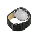 Buy Shop Tommy Hilfiger Briggs Black Dial Black Leather Strap Watch for Men - 1791426 USA Online