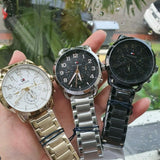 Buy Shop Tommy Hilfiger Briggs Black Dial Black Steel Strap Watch for Men - 1791423 USA Online