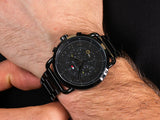Buy Shop Tommy Hilfiger Briggs Black Dial Black Steel Strap Watch for Men - 1791423 USA Online