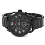 Buy Shop Tommy Hilfiger Briggs Black Dial Black Steel Strap Watch for Men - 1791423 USA Online