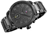 Buy Shop Tommy Hilfiger Briggs Black Dial Black Steel Strap Watch for Men - 1791423 USA Online