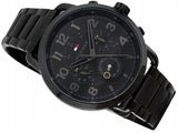 Buy Shop Tommy Hilfiger Briggs Black Dial Black Steel Strap Watch for Men - 1791423 USA Online