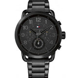 Buy Shop Tommy Hilfiger Briggs Black Dial Black Steel Strap Watch for Men - 1791423 USA Online