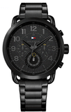 Buy Shop Tommy Hilfiger Briggs Black Dial Black Steel Strap Watch for Men - 1791423 USA Online