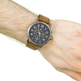 Buy Shop Tommy Hilfiger Briggs Chronograph Black Dial Brown Leather Strap Watch for Men - 1791425 USA Online
