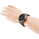 Buy Shop Tommy Hilfiger Briggs Chronograph Black Dial Brown Leather Strap Watch for Men - 1791425 USA Online