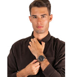 Buy Shop Tommy Hilfiger Briggs Chronograph Black Dial Brown Leather Strap Watch for Men - 1791425 USA Online