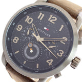 Buy Shop Tommy Hilfiger Briggs Chronograph Black Dial Brown Leather Strap Watch for Men - 1791425 USA Online