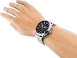 Buy Shop Tommy Hilfiger Briggs Chronograph Black Dial Silver Steel Strap Watch for Men - 1791422 USA Online