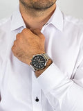 Buy Shop Tommy Hilfiger Briggs Chronograph Black Dial Silver Steel Strap Watch for Men - 1791422 USA Online