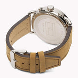 Buy Shop Tommy Hilfiger Briggs Chronograph Blue Dial Brown Leather Strap Watch for Men - 1791424 USA Online