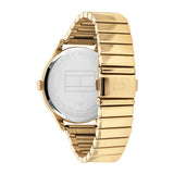 Buy Shop Tommy Hilfiger Brooke Black Dial Gold Steel Strap Watch for Women - 1782019 USA Online