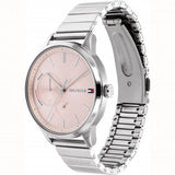 Buy Shop Tommy Hilfiger Brooke Pink Dial Silver Steel Strap Watch for Women - 1782020 USA Online