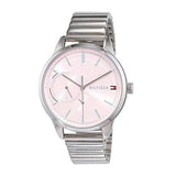 Buy Shop Tommy Hilfiger Brooke Pink Dial Silver Steel Strap Watch for Women - 1782020 USA Online