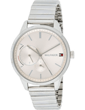 Buy Shop Tommy Hilfiger Brooke Pink Dial Silver Steel Strap Watch for Women - 1782020 USA Online