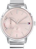 Buy Shop Tommy Hilfiger Brooke Pink Dial Silver Steel Strap Watch for Women - 1782020 USA Online
