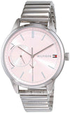 Buy Shop Tommy Hilfiger Brooke Pink Dial Silver Steel Strap Watch for Women - 1782020 USA Online