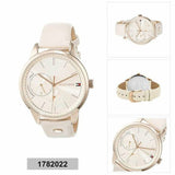 Buy Shop Tommy Hilfiger Brooke Quartz White Dial Cream Leather Strap Watch for Women - 1782022 USA Online