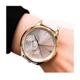 Buy Shop Tommy Hilfiger Brooke Quartz White Dial Cream Leather Strap Watch for Women - 1782022 USA Online