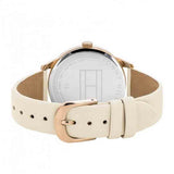 Buy Shop Tommy Hilfiger Brooke Quartz White Dial Cream Leather Strap Watch for Women - 1782022 USA Online