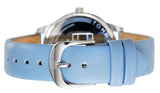 Buy Shop Tommy Hilfiger Brooke Silver Dial Blue Leather Strap Watch for Women - 1782023 USA Online