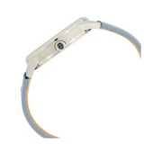 Buy Shop Tommy Hilfiger Brooke Silver Dial Blue Leather Strap Watch for Women - 1782023 USA Online