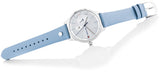 Buy Shop Tommy Hilfiger Brooke Silver Dial Blue Leather Strap Watch for Women - 1782023 USA Online
