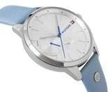 Buy Shop Tommy Hilfiger Brooke Silver Dial Blue Leather Strap Watch for Women - 1782023 USA Online