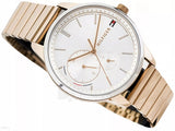 Buy Shop Tommy Hilfiger Brooke Silver Dial Rose Gold Steel Strap Watch for Women - 1782021 USA Online