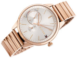 Buy Shop Tommy Hilfiger Brooke Silver Dial Rose Gold Steel Strap Watch for Women - 1782021 USA Online