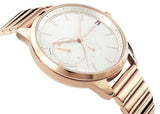Buy Shop Tommy Hilfiger Brooke Silver Dial Rose Gold Steel Strap Watch for Women - 1782021 USA Online