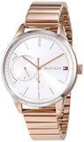 Buy Shop Tommy Hilfiger Brooke Silver Dial Rose Gold Steel Strap Watch for Women - 1782021 USA Online