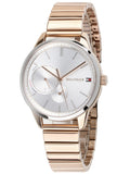 Buy Shop Tommy Hilfiger Brooke Silver Dial Rose Gold Steel Strap Watch for Women - 1782021 USA Online
