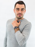 Buy Shop Tommy Hilfiger Brooklyn Black Dial Black Leather Strap Watch for Men - 1791509 USA Online